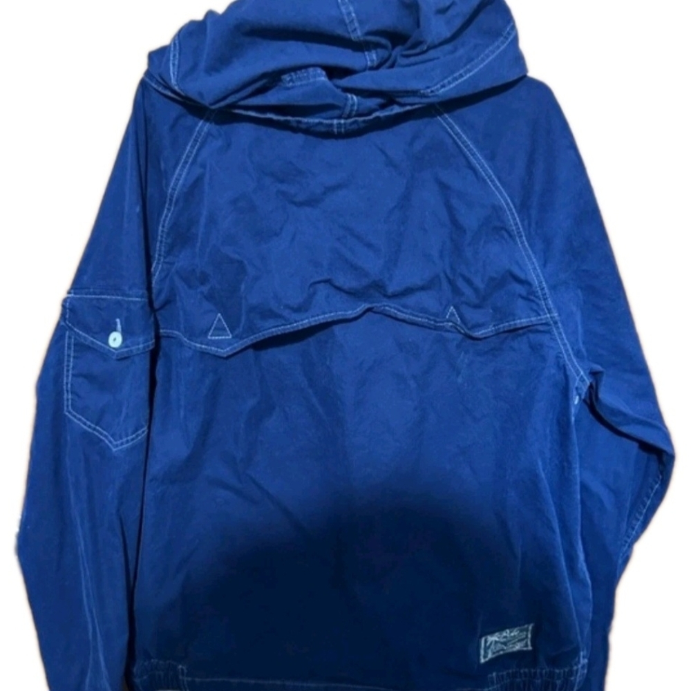 Rare Vintage Ralph Lauren Polo BIG PONY Blue Hooded Jacket Talon Men's XL - Picture 3 of 7
